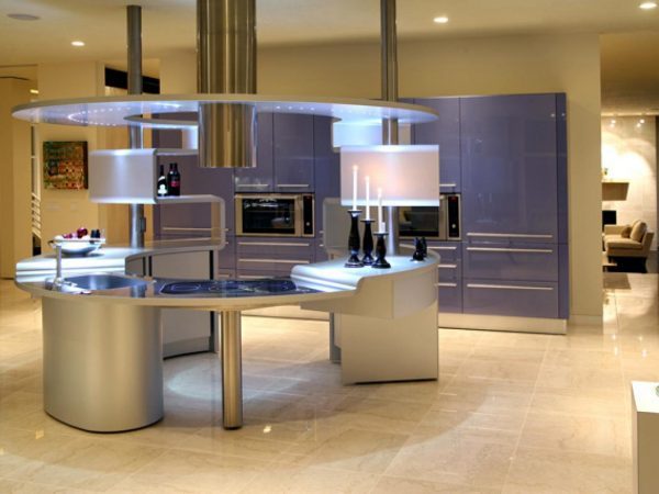 small futuristic kitchen design